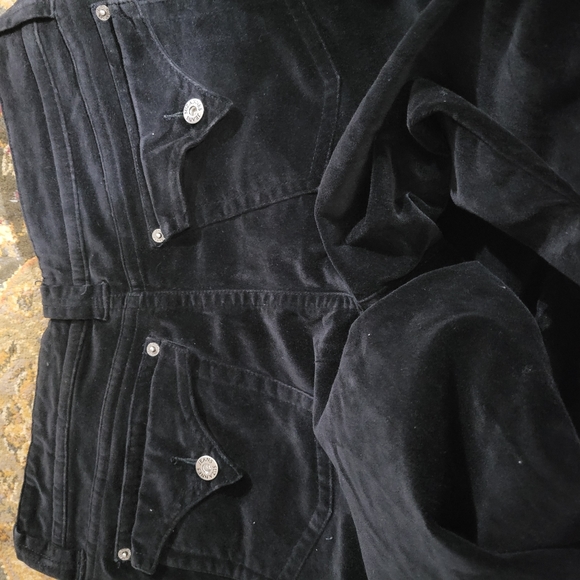 Suzannes black velvet pants 16P - Picture 9 of 10